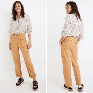 Madewell Military Straight Pants in Dark Ochre Size 27